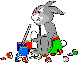 Gif animé Pâques lapin oeuf